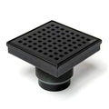 Square shower drain 6 inch matt black