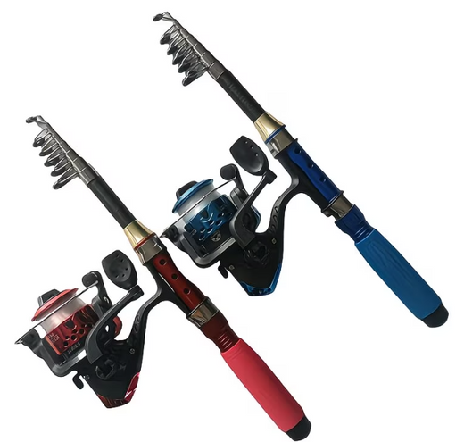 Telescoping Sea Fishing Rod & Reel Combo – Compact Travel Setup