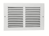 Cubierta de retorno de ventilación de 10" x 6" - Aire de 2 vías - Techo y pared - Blanco