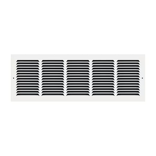 Everbilt 24 in. x 8 in. Steel Return Air Grille – White