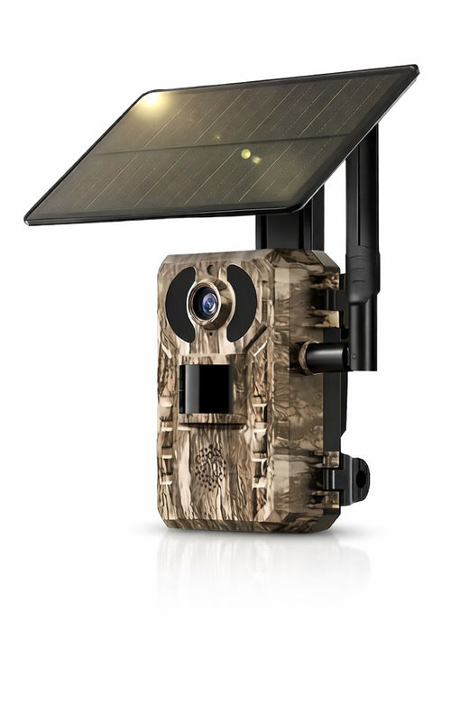 Solar-Powered Trail Camera – Live Mobile View & Night Vision