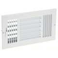 12 in. x 6 in. 3-Way Air -Adjustable Wall/Ceiling Register - White