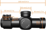 3X30 Tactical Rifle Scope & Foldable Red Dot Combo & Mount