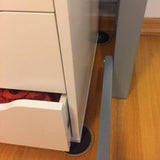 Juego de deslizadores para muebles para mover alfombras fácilmente (paquete de 8), color blanco 