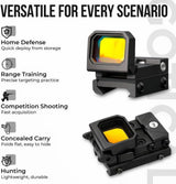 3X30 Tactical Rifle Scope & Foldable Red Dot Combo & Mount