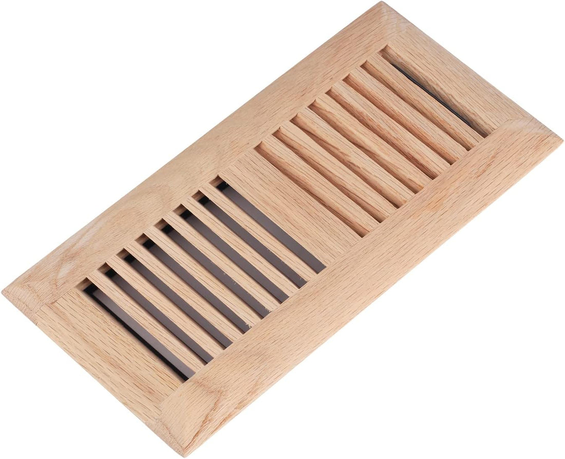 Hardwood Oak Floor Vent Register Cover 4x10"