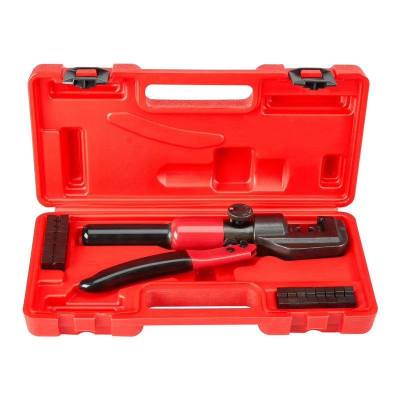 Pittsburgh 12Pc 8 Ton Hydraulic Wire Crimper Kit NEW Sealed 1/0-14 AWG