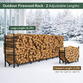 8.2' Heavy-Duty Indoor & Outdoor Firewood Rack