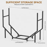 8.2' Heavy-Duty Indoor & Outdoor Firewood Rack