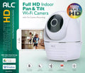 ALC 1080p HD Pan & Tilt Surveillance Camera, Night Vision, 2 Way Audio, Wi-Fi