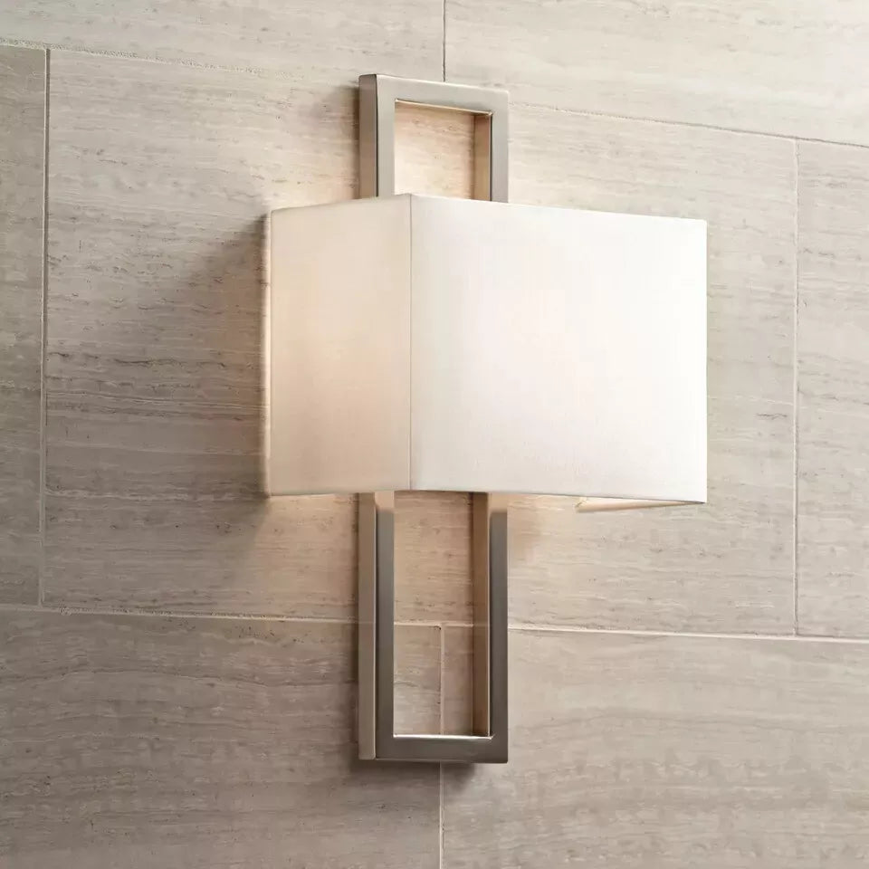 Qossini Euro Wall Light Sconce Brushed Nickel Light Fixture, Wall Mount, cheap, discounted