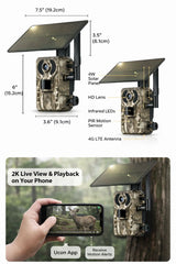 Solar-Powered Trail Camera – Live Mobile View & Night Vision