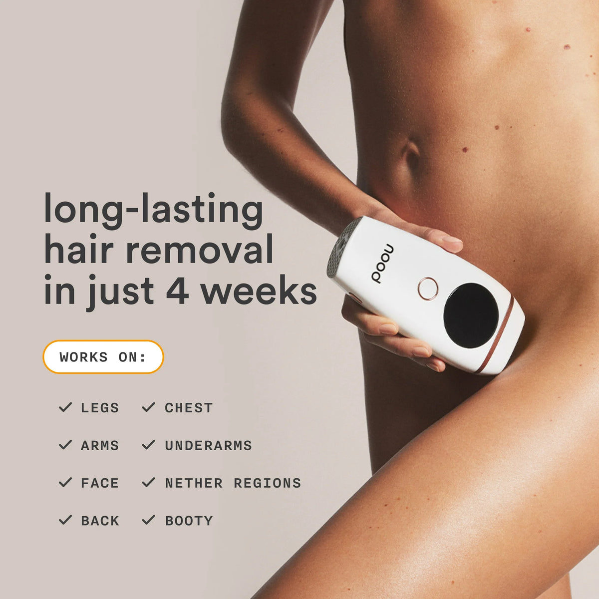 Nood The Flasher 2.0 IPL Laser Light Hair Removal Tool