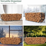 8.2' Heavy-Duty Indoor & Outdoor Firewood Rack