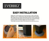 Juego de deslizadores para muebles para mover alfombras fácilmente (paquete de 8), color blanco 