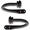 Oil-Rubbed Bronze Steel Hook Curtain Holdback (Set of 2)