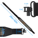 Adjustable Padded Rifle Sling with Steel Swivels