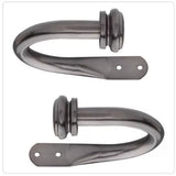 Steel Hook Curtain Holdback (Set of 2)