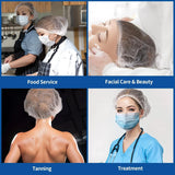 Hair Nets Disposable  (50 Pack) - White