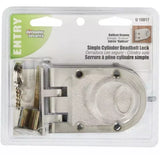 Cerradura de seguridad de un solo cilindro a prueba de manipulaciones en níquel satinado U 10817