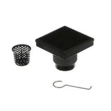 OATEY Designline 6" x 6" Square Drain – Matte Black