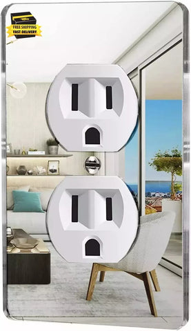 Mirror Electrical Outlet Plug Cover Plate Hampton Bay