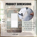 Cubierta de placa de interruptor de luz basculante con espejo