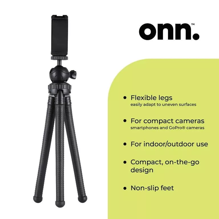 12” Flexible Legs Mini-Tripod