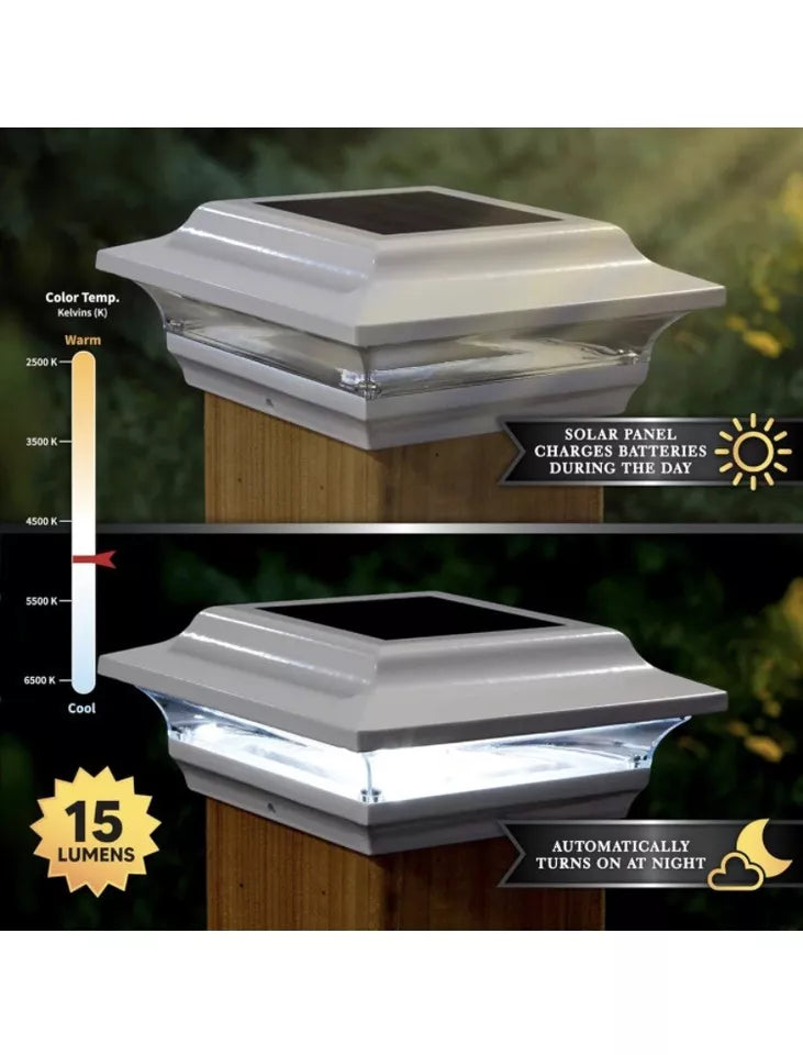 imperial Solar Powered Light Up Post Cap