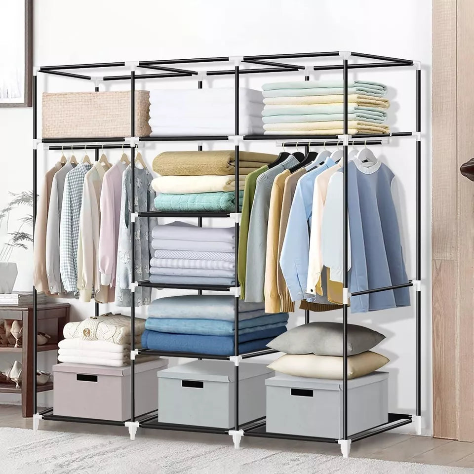 Portable Closet 55"X69" Grey