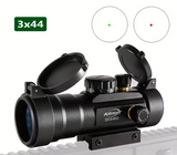 3x44 Red & Green Dot Tactical Scope – 11mm/20mm Rail Mount