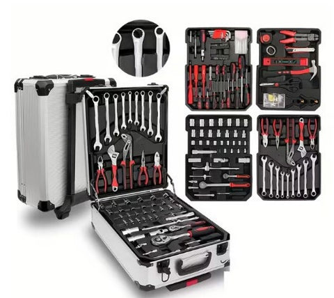 899-Piece Tool Set with Portable 4-Layer Rolling Tool Box