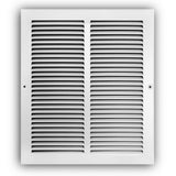 12 in. x 14 in. Steel Return Air Grille White - Everbilt